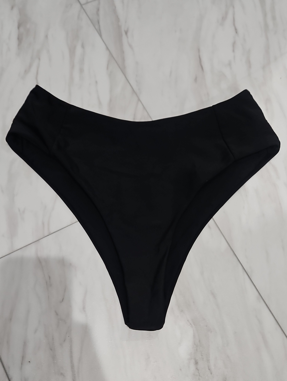 Classic Black High-Cut Bikini Bottom - Women Swim